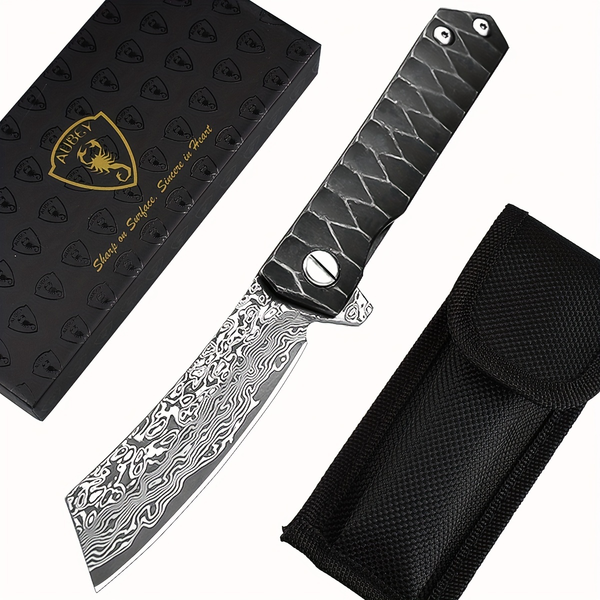 Damascus flip pocket knife, Hobbies & Toys, Stationery & Craft, Craft  Supplies & Tools on Carousell