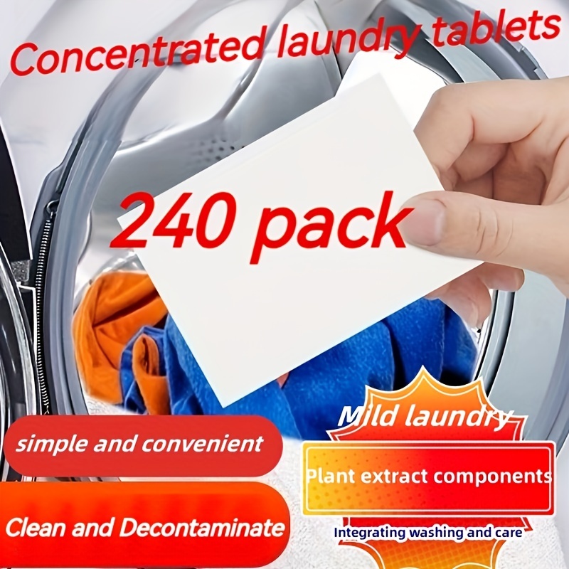 25/50/100pcs Laundry Tablets Cleaning Children's Clothing Laundry Soap  Concentrated Washing Powder Detergent for Washing Machine