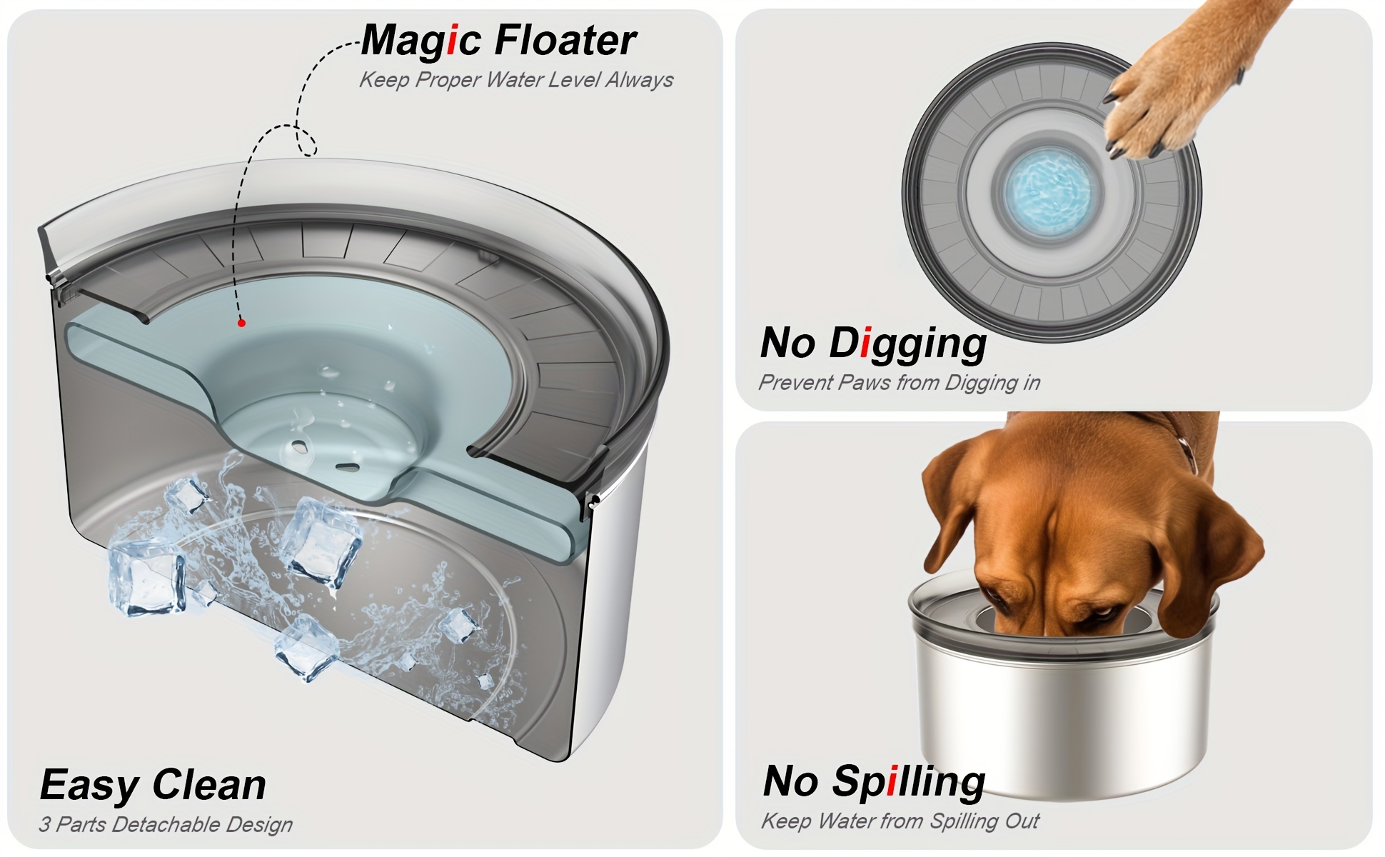 Floater water clearance bowl for dogs