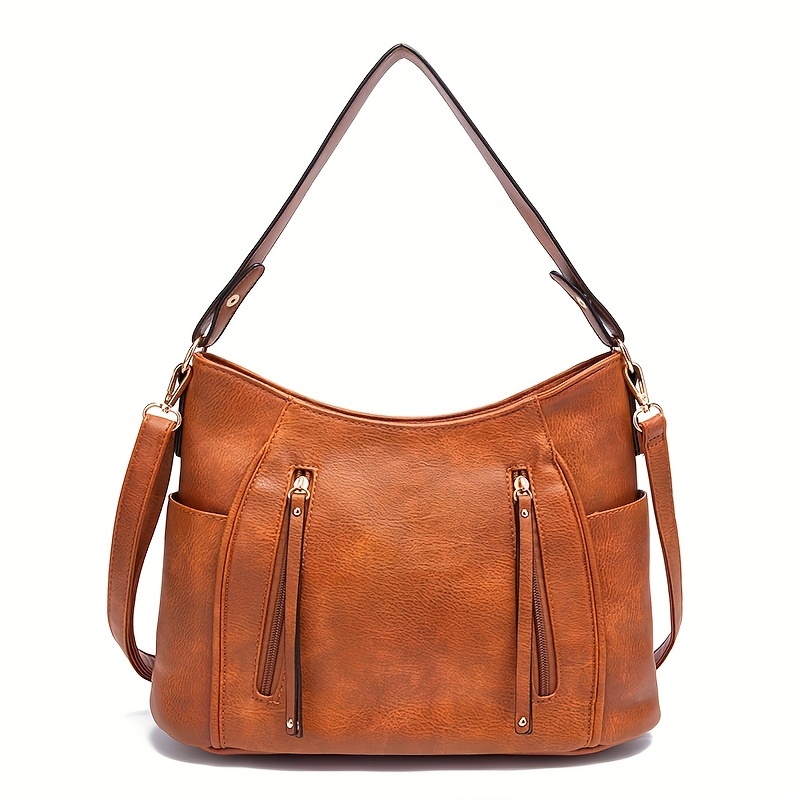 Retro Print Underarm Bag, Large Capacity Stylish Casual Canvas Shoulder Bag,  Women's Simple Versatile Hobo Bag & Handbag - Temu