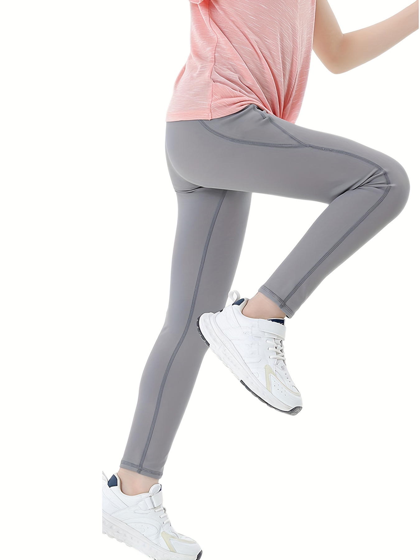 Yoga Pants For Women Women's Knee Length Leggings High Waisted Yoga Workout  Exercise Capris For Casual Summer With Pockets Ladies Summer Trousers
