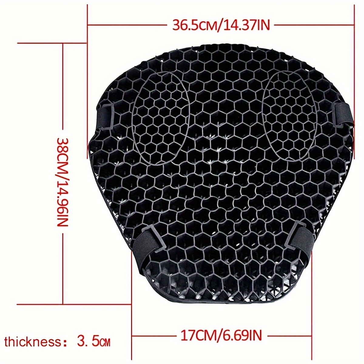 Long 3D Mesh Motorcycle Seat Cushion