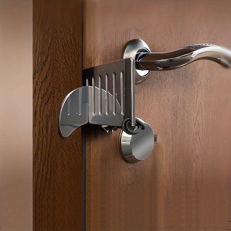 Cerradura de puerta de viaje portátil para seguridad de habitación de hotel  - Se bloquea desde el interior para viajeros, dormitorios y apartamentos