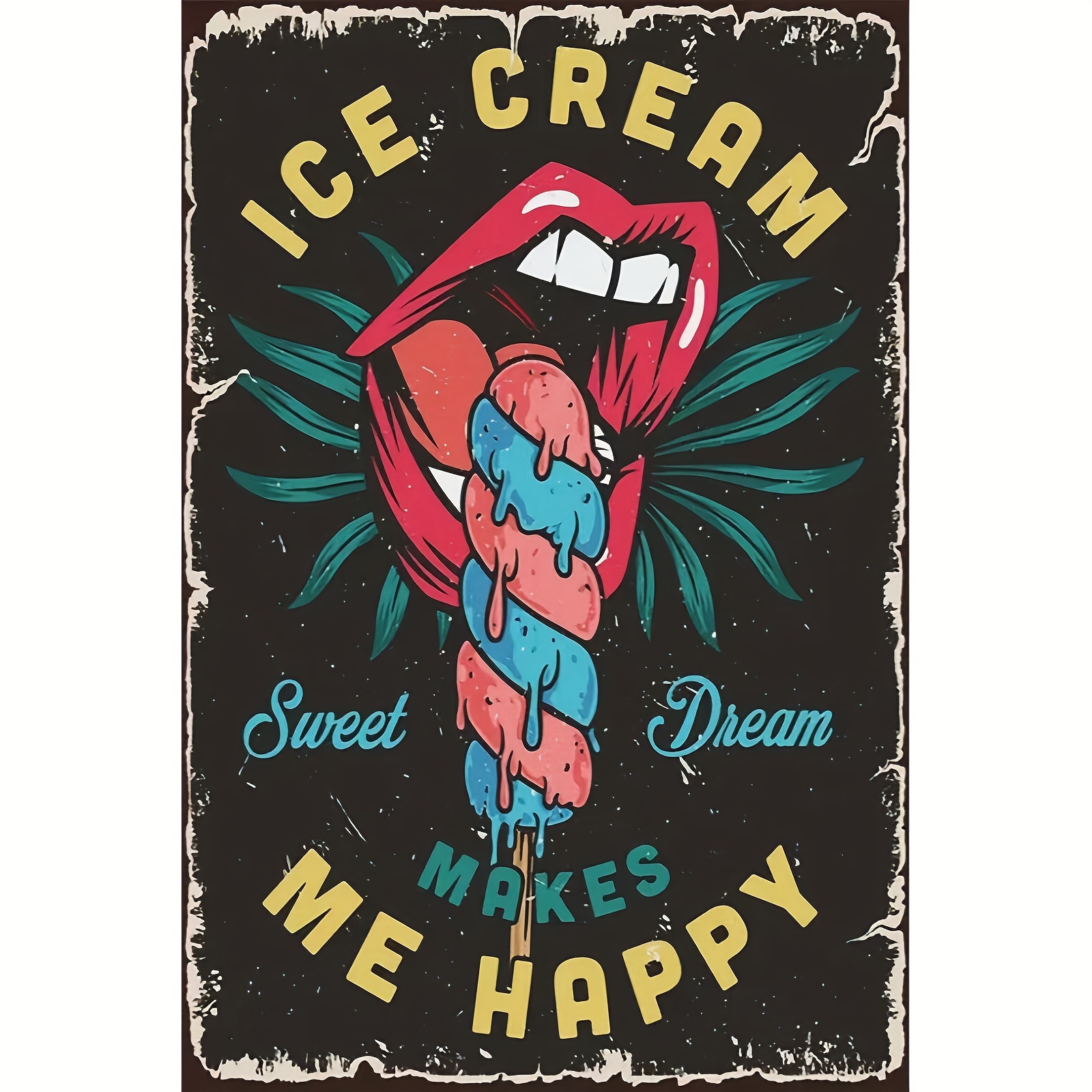 Ice Scream Poster Diamond Painting 