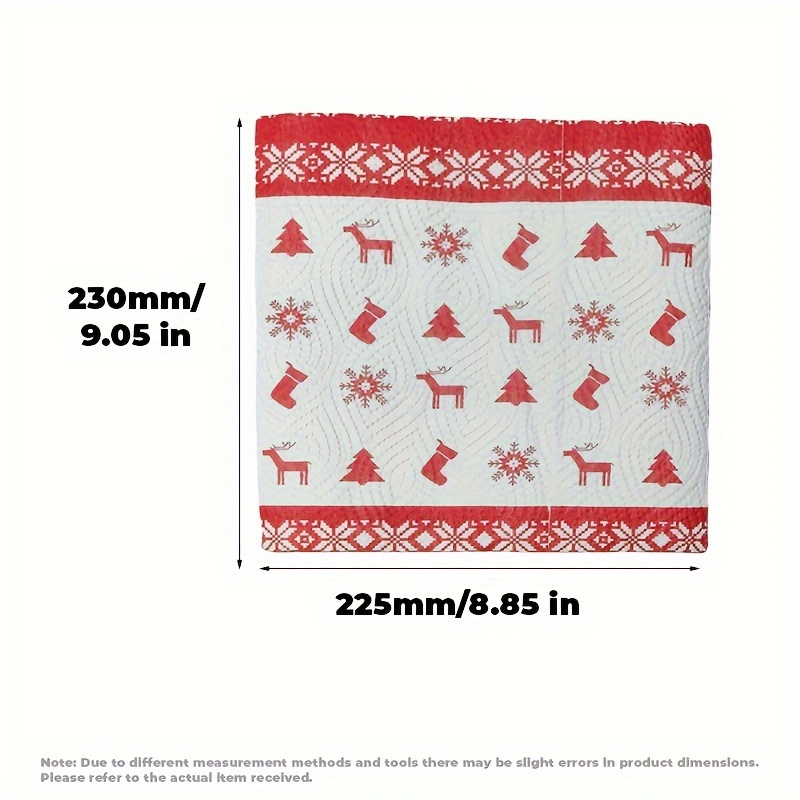 Christmas Dish Towel Portable Creative Dishes Cleaning Rags
