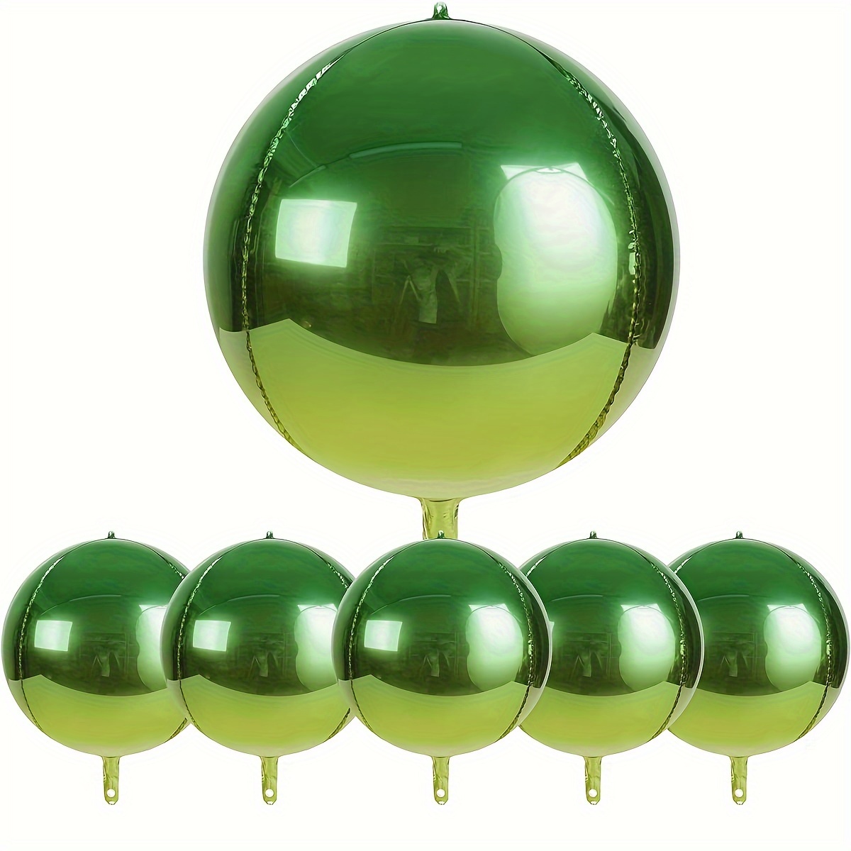 Globos verdes cromados de 12 pulgadas, globos metálicos de doble capa verde  oscuro, globos de látex de látex metálico verde oscuro brillante para