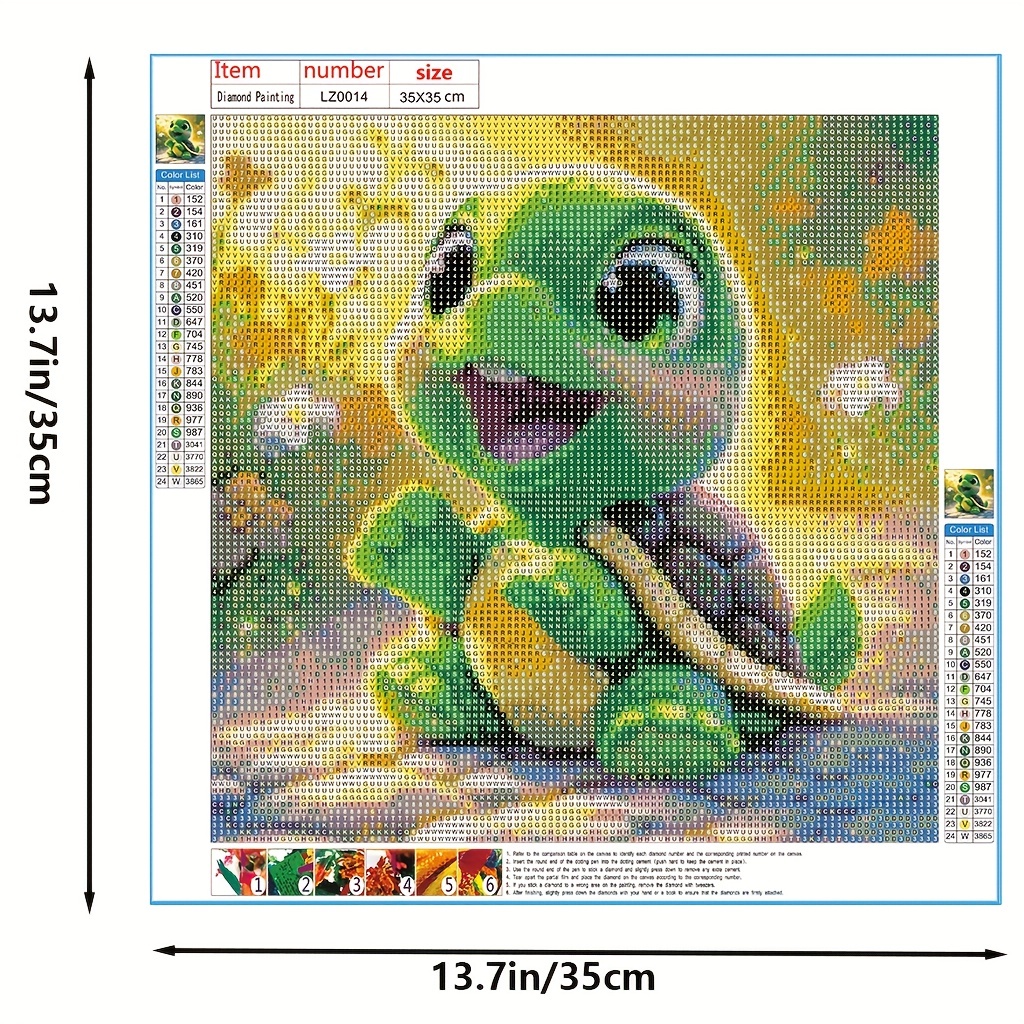 KUNMENG N2 5d Diamond Painting Small and Easy DIY Kits Mosaic