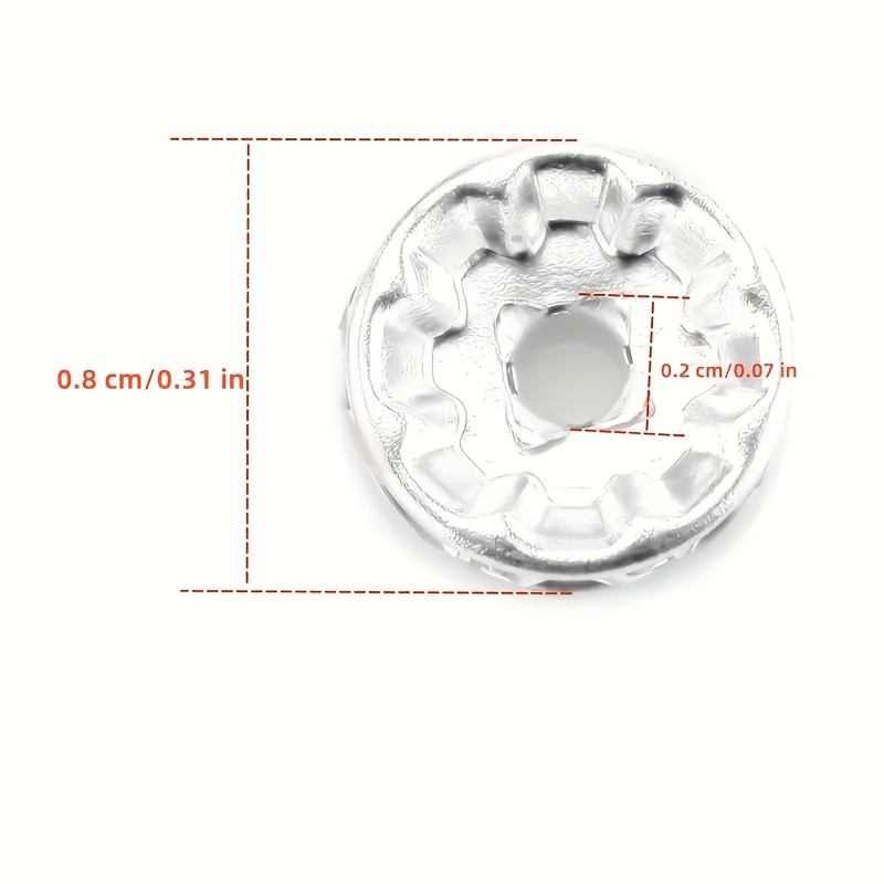 100pcs Round Interval Beads for Jewelry Making
