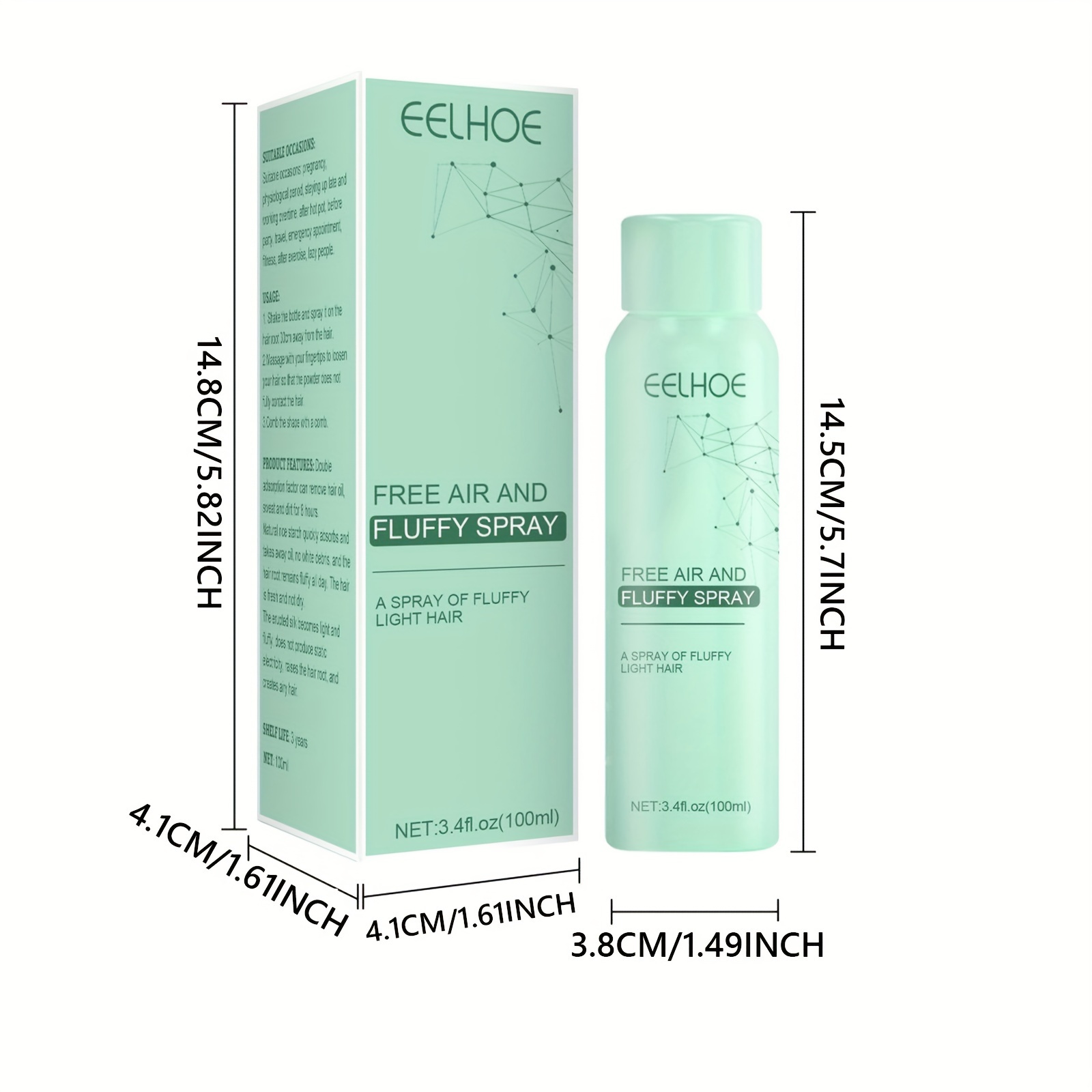 fluffy volumizing hair spray leave in dry hair spray oil control non greasy non sticky for all hair types 0