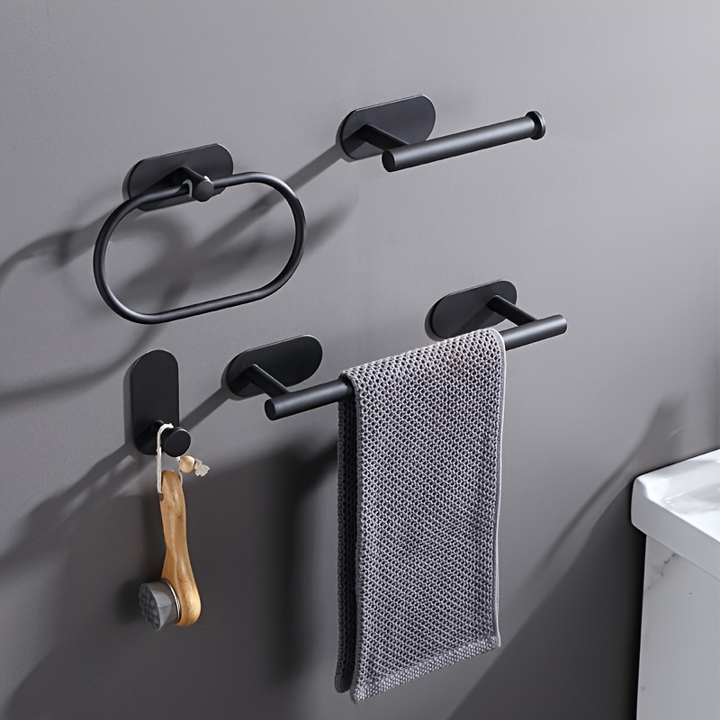 PORTA ASCIUGAMANI DA Bagno Adesivo A Parete Con 5 Ganci EUR 21,99 -  PicClick IT