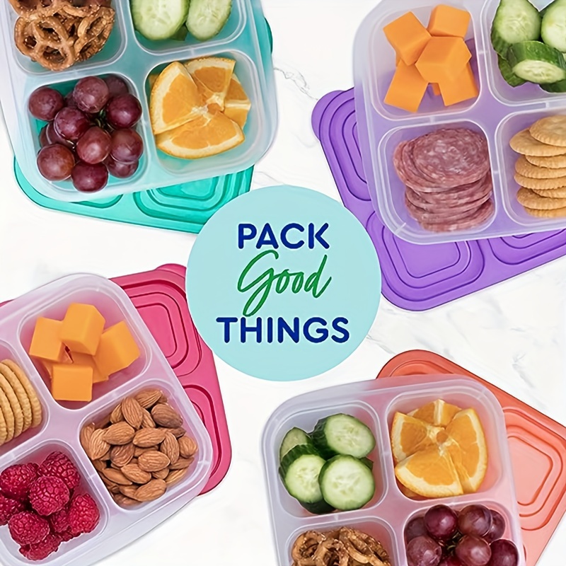 4-compartment Reusable Lunchable Containers: Perfect For Teens, School,  Work & Travel! - Temu