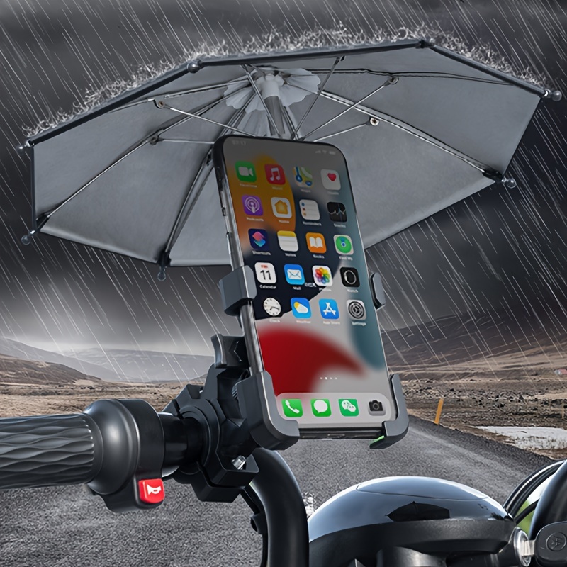 Support de téléphone pour voiture électrique avec petit parapluie