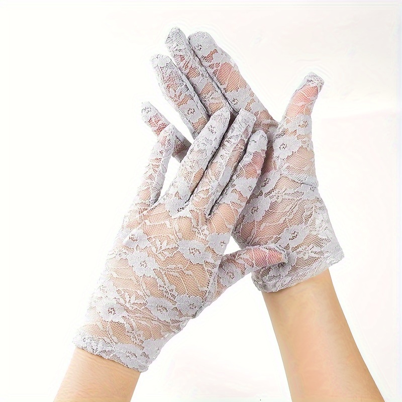 Women Full Finger Gloves Mittens Sun Protection Glove Sunscreen