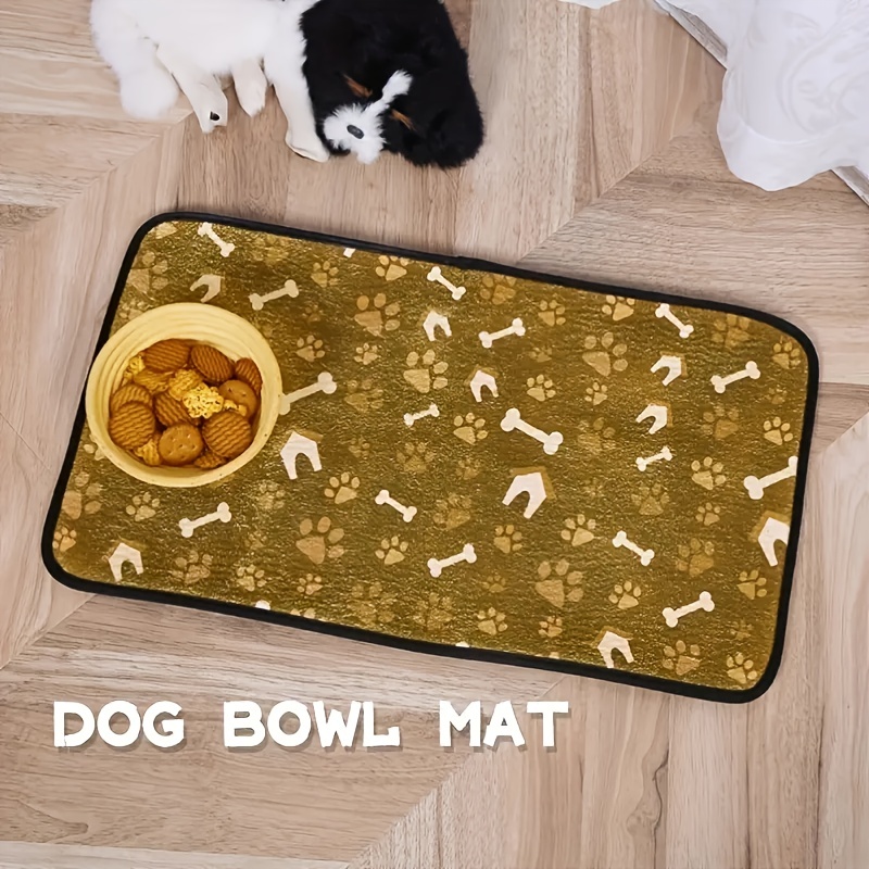 Pet Placemat Waterproof Leak Proof Dog Feeding Mat Bone - Temu