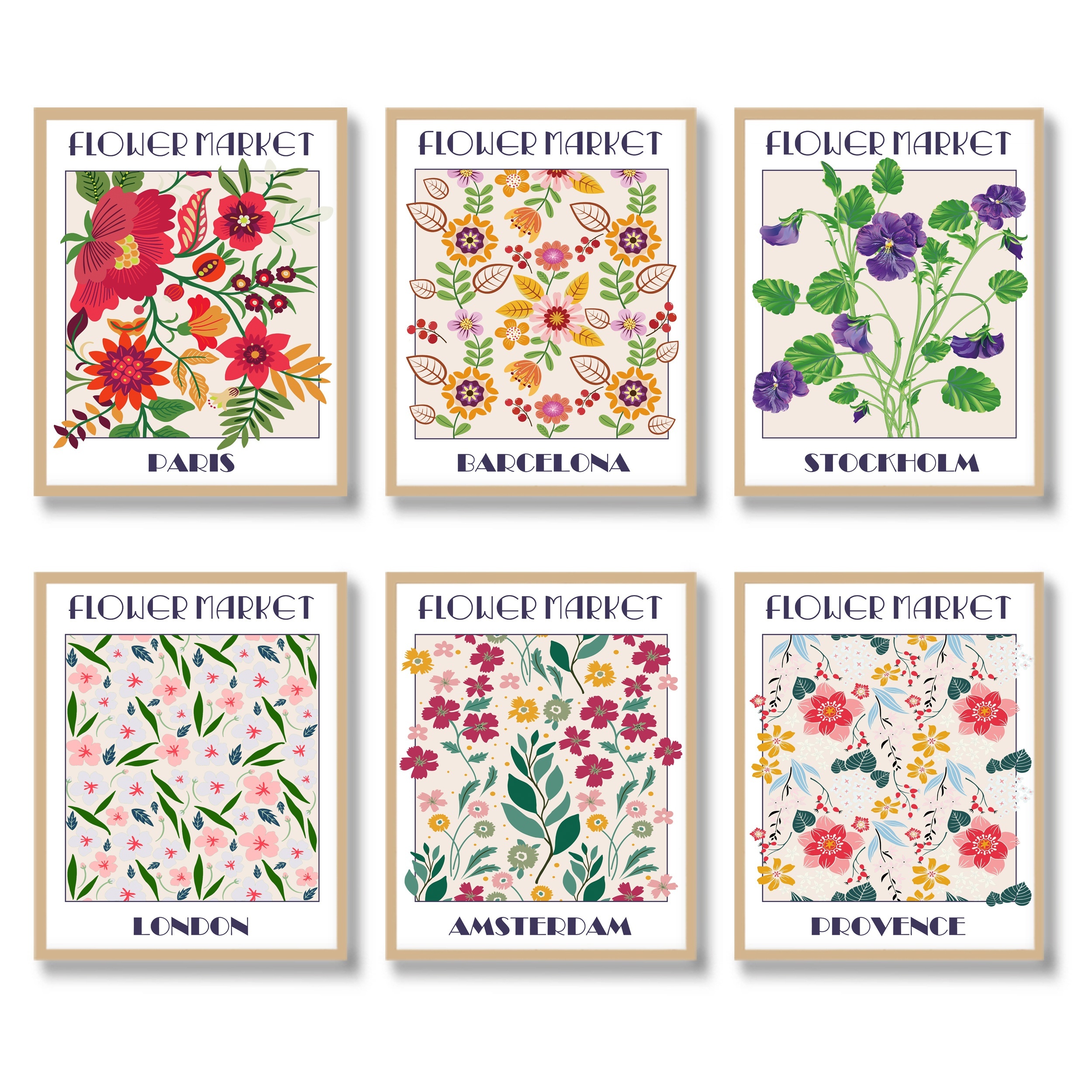 6 Pezzi Poster Arte Parete Botanica Stampe Botaniche Vintage - Temu Italy