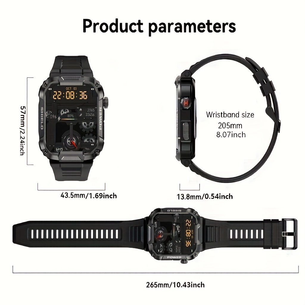 Orologio Intelligente Uomo Chiamata Wireless Militare - Temu Italy