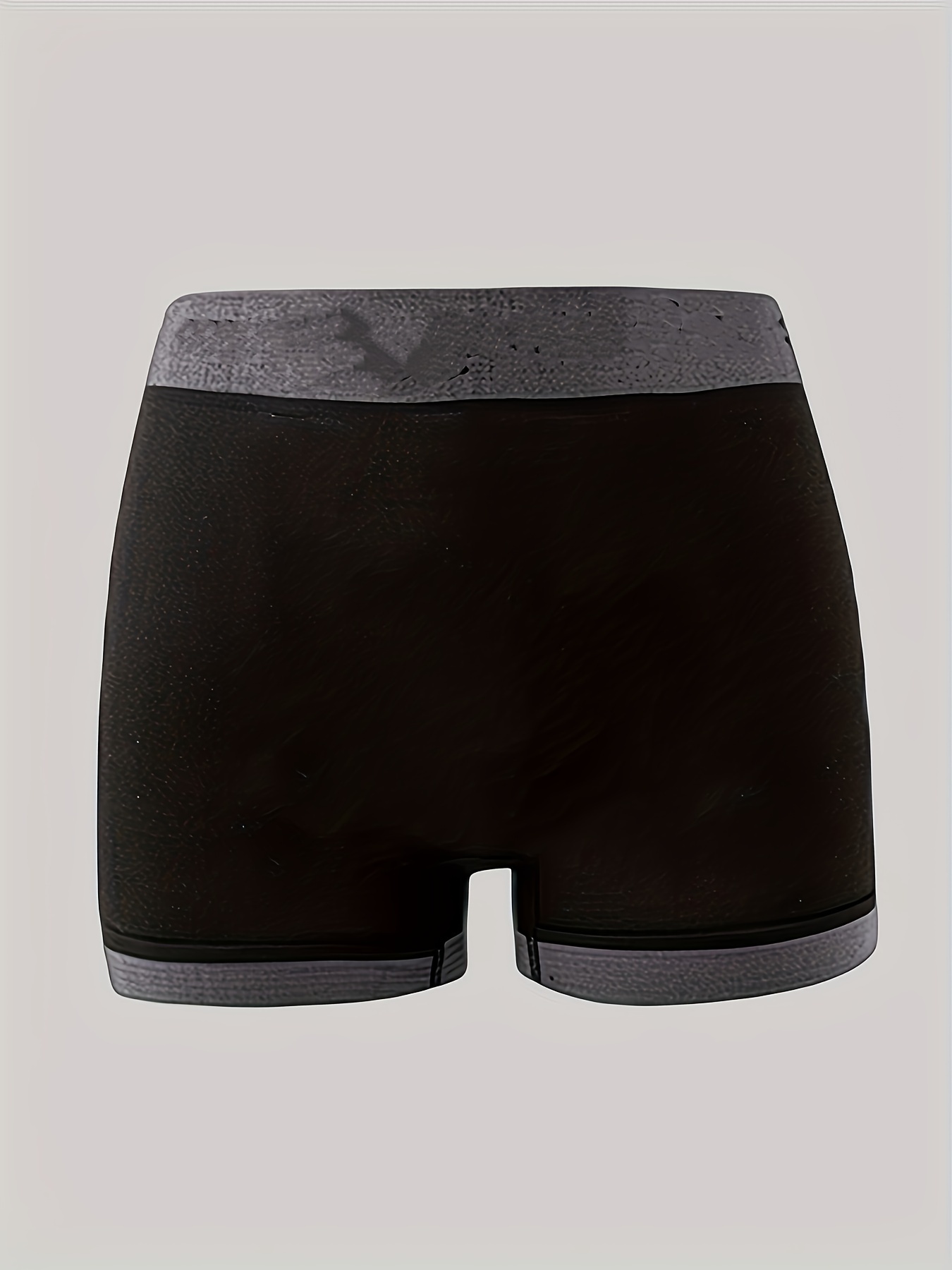 Black Microfiber Boy Short Panty