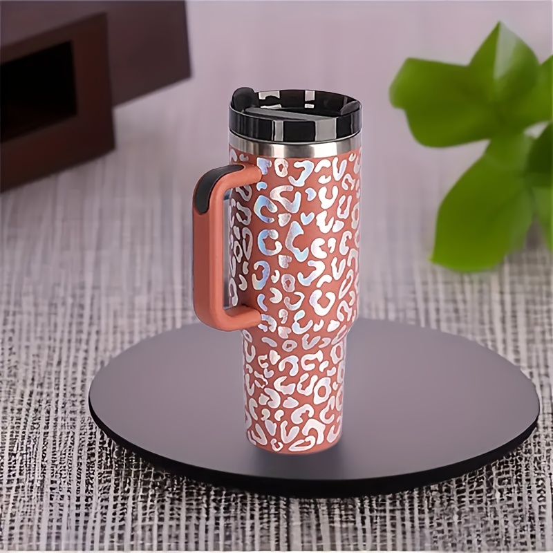 Large Insulated 40 oz Tumbler with Handle and Straw 304 Stainless Steel  Vacuum Travel Coffee Mug