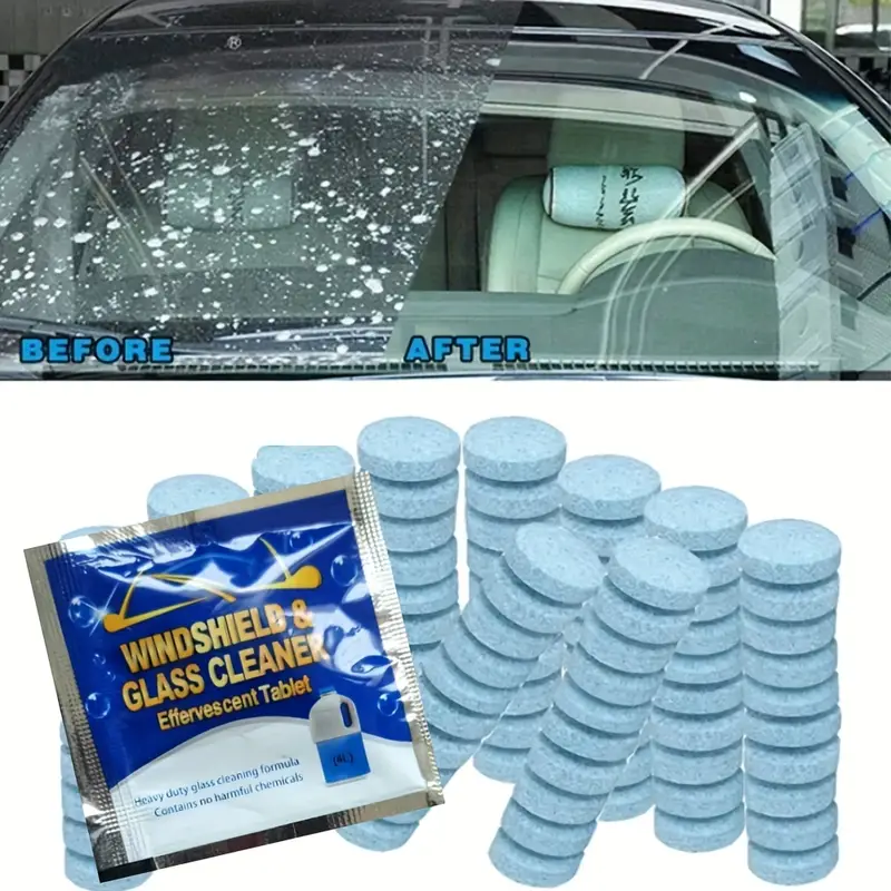 New Solid Cleaner Car Windshield Wiper Effervescent Tablets - Temu