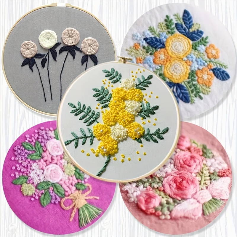 Hand Embroidery Diy Material Package A5a6 Hand Account Book - Temu