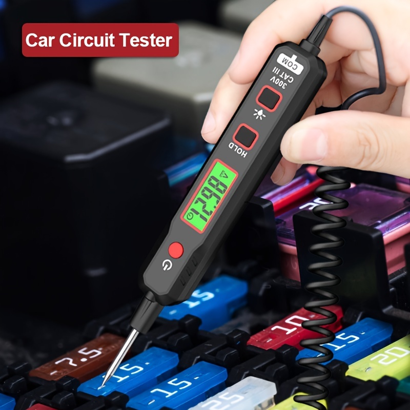 car circuit tester automobile fault maintenance circuit tester digital backlight display car circuit voltage tester details 1