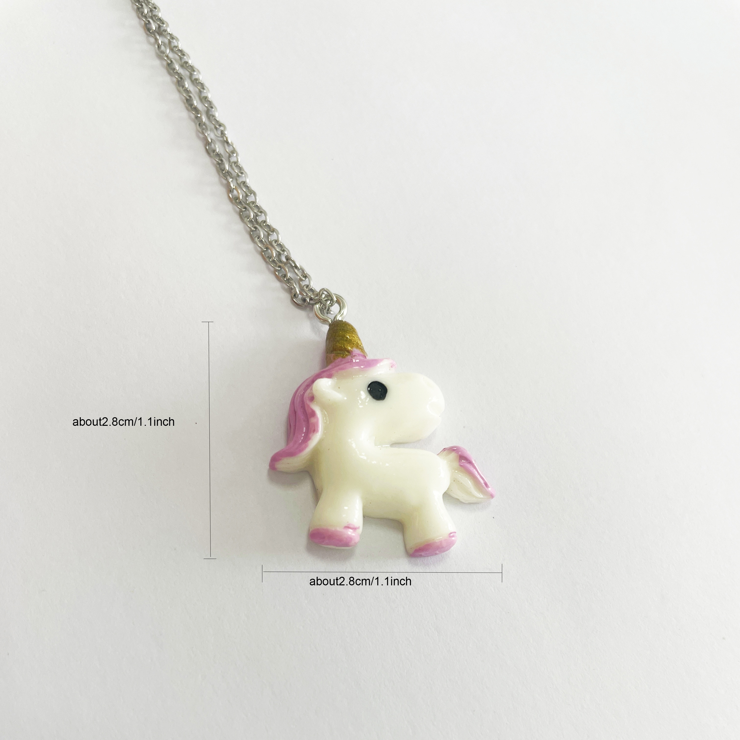 Girls Cartoon Unicorn Necklace Pendant Kids Jewelry - Temu