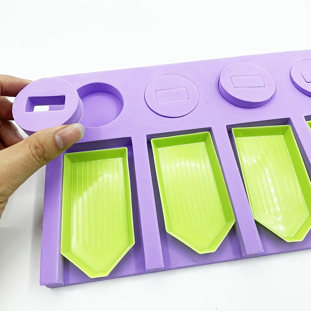 Foam Purple Diamond Painting Tool Tray Plate Organizer