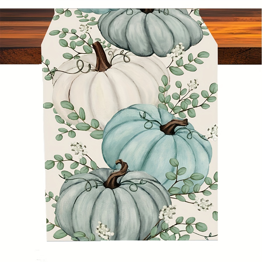 Mantel impermeable de Acción de Gracias, pavo, mantel cuadrado para mesa de  comedor, diseño de calabaza, hojas caídas, arpillera, lavable, de