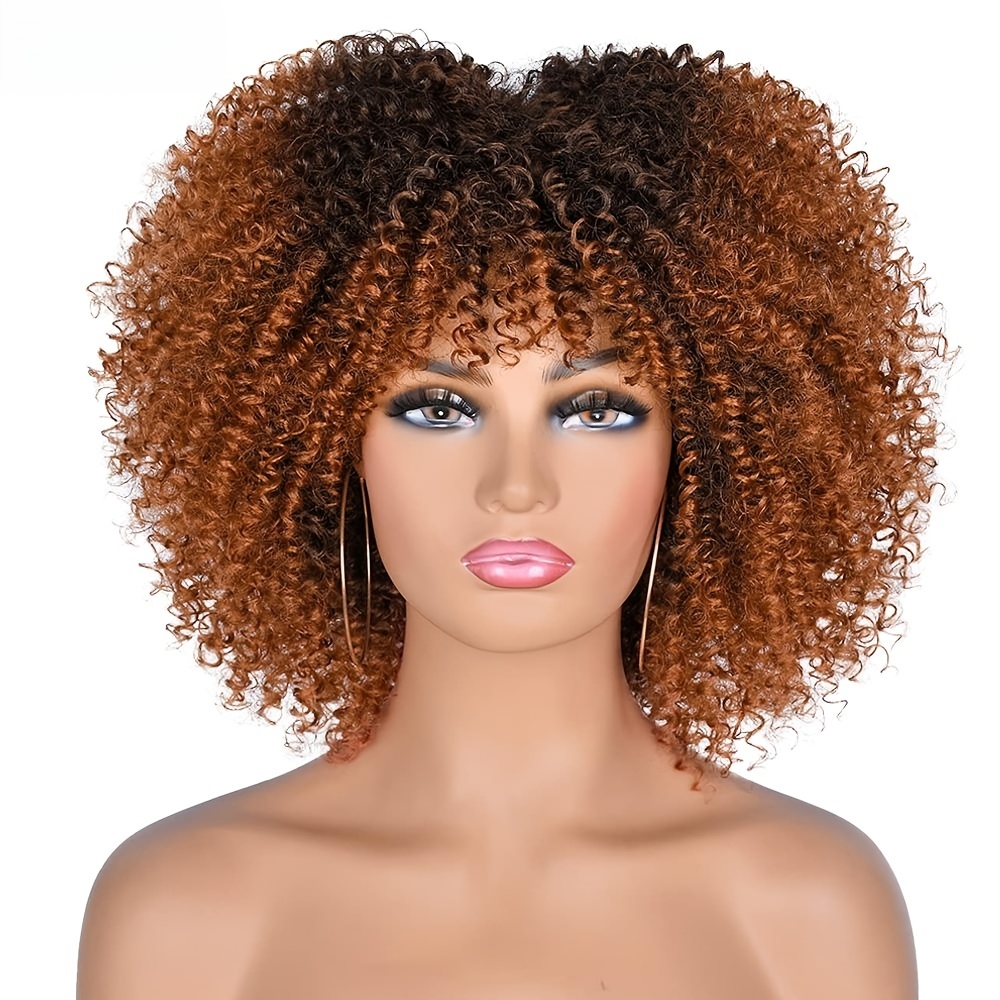 Afro Wigs Heat Resistant Synthetic Fiber Wigs Temu Canada