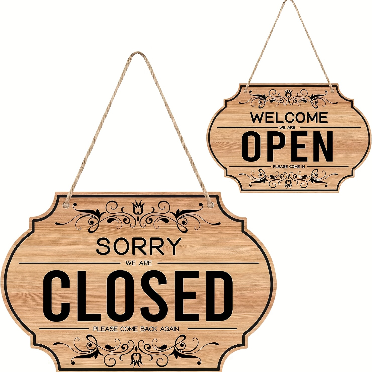 Cartel de abierto cerrado para comercios