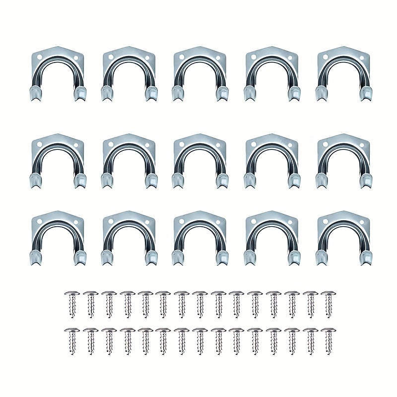 10 x Tool Hanger Hooks Set Tools Hang Garage Shed Hanging Bracket Garden  Storage