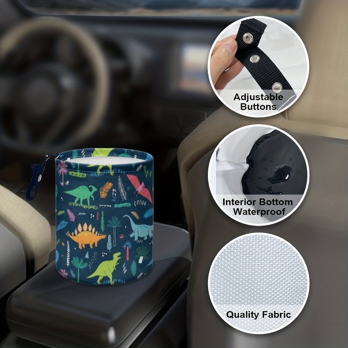 Collapsible Car Trash Can Waterproof Hanging Bin For Suv - Temu