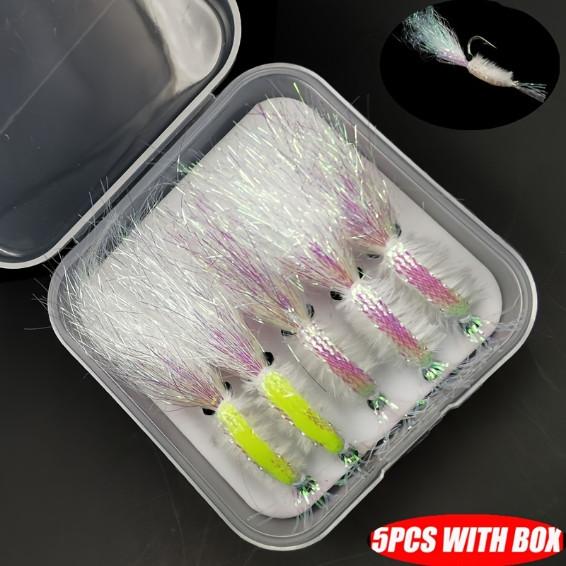 Fishing Lure: Catch Bass Trout Salmon Pearl White Ice Wing - Temu Canada