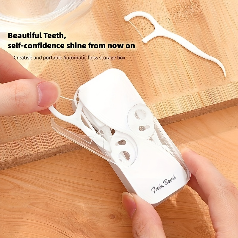 Floss Pick Case Portable Automatic Flosser Storage Box Mini Travel Items  For Men And Women Teeth Cleaning Tools Store 10 Picks - AliExpress