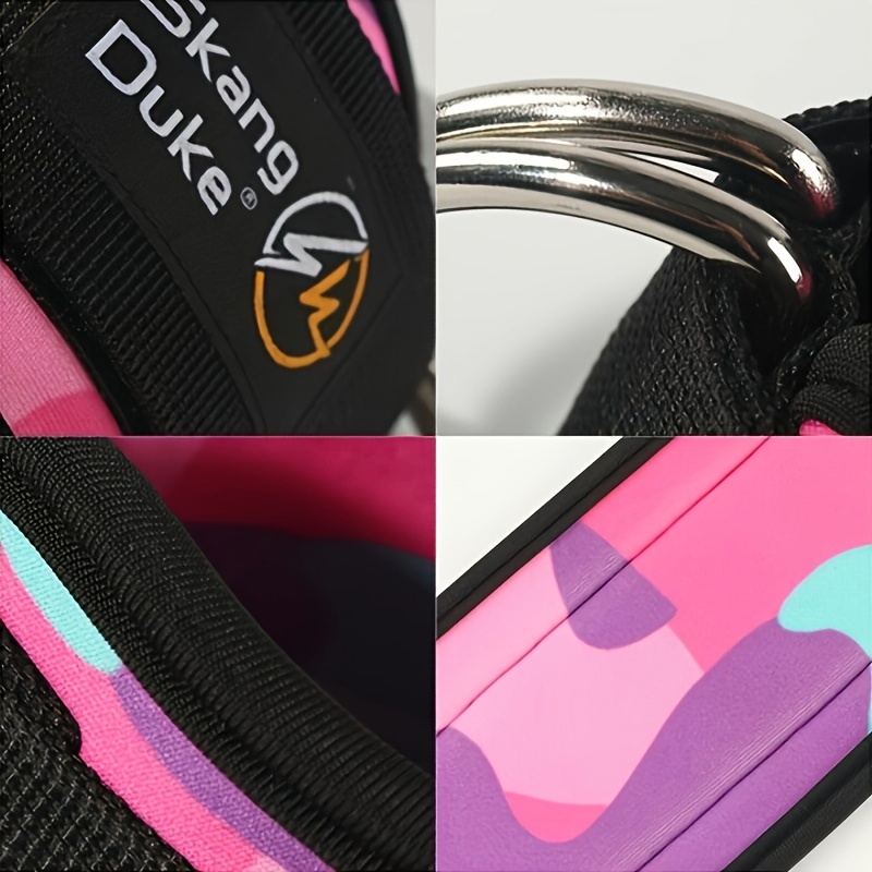 [1pc Neoprene Ankle Cuff Support] 1pc SKDK Adjustable Neoprene Ankle Cuff Support - Synthetic Rubber Ankle Brace for Weightlifting, Fitness & Workout Leg Extension - Universal Fit