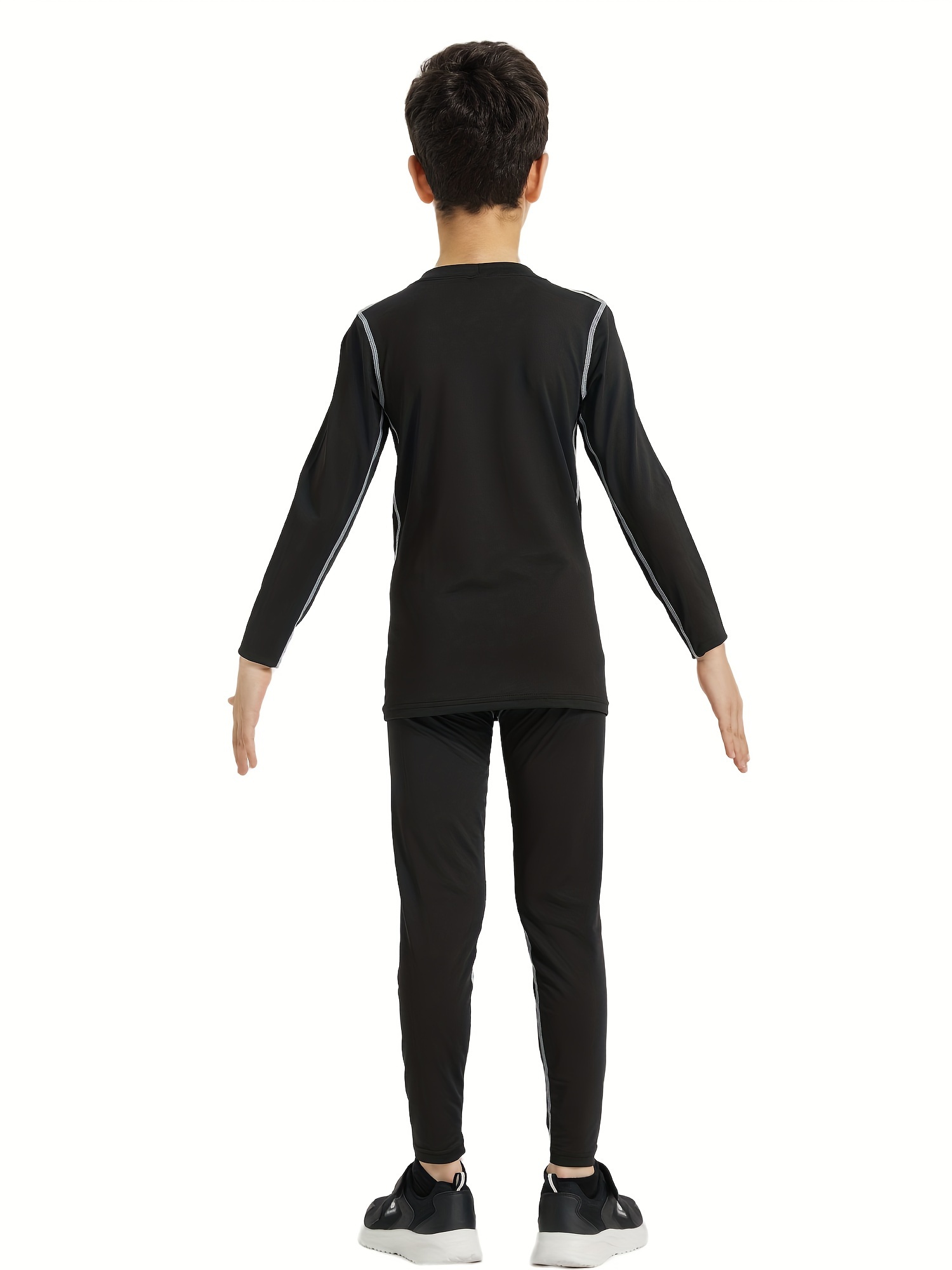 Boys Casual Long Sleeve Thermal Underwear Outfit Athletic - Temu