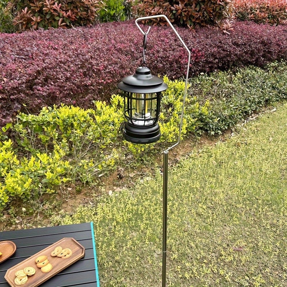 3600mAh Battery Mini Vintage Metal Hanging Lanterns Warm Light Led