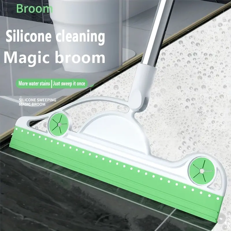 Multifunctional Silicone Water Sweep Floor Wiper Magic Broom Sweep Bathroom  Magic Broom Mop Household Sweeping - Temu