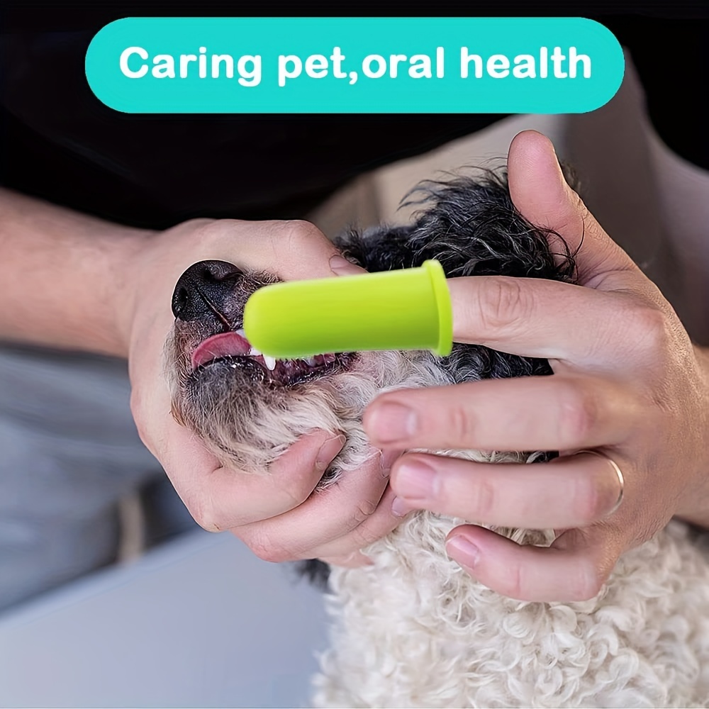 Dog Cat Cleaning Supplies Soft Pet Finger Brush Cats Brush Toothbrush Tear  Stains Brush Eye Care Pets Cleaning Grooming Tools