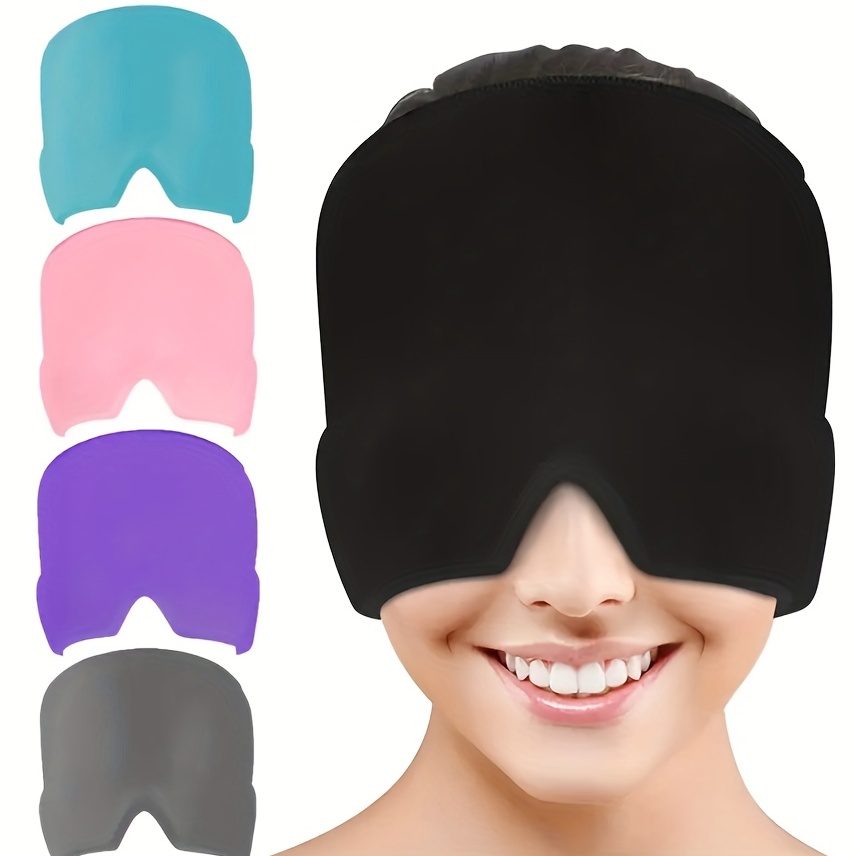 Masque Migraine Froid Relief Cap Bonnet Anti Céphalées Poche de Glace En  gel Stretchable Pour Les Soulagement Des Tensions