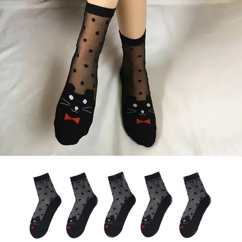 Cute Women's Thigh High Socks Cat Paw Pad Stockings Women 3d - Temu