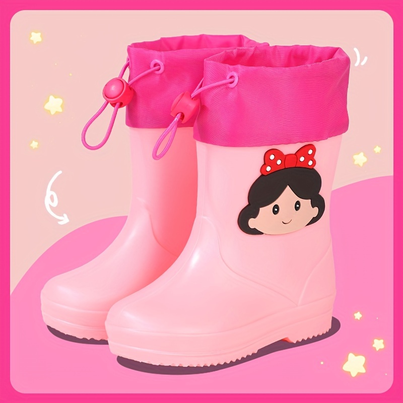 Boy's Trendy Rain Boots Adorable Cartoon Character's - Temu