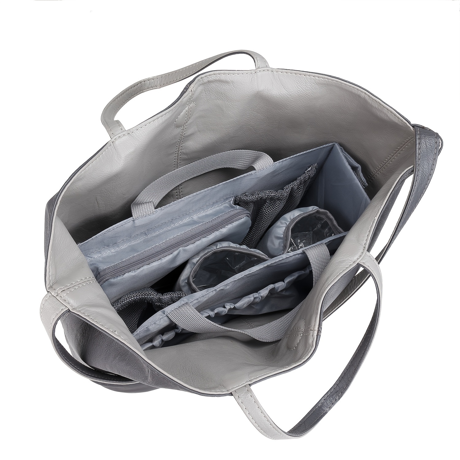 1Pc Travel Backpack Liner Bag, School Bag Line Bag, Simple Large-Capacity  Storage Bag, Makeup Toiletry Storage Bag,Insert Bag Fits For Backpack,  Simple Multi Pocket Storage Bag, Portable Travel Insert Purse Organizer,Makeup  Bag