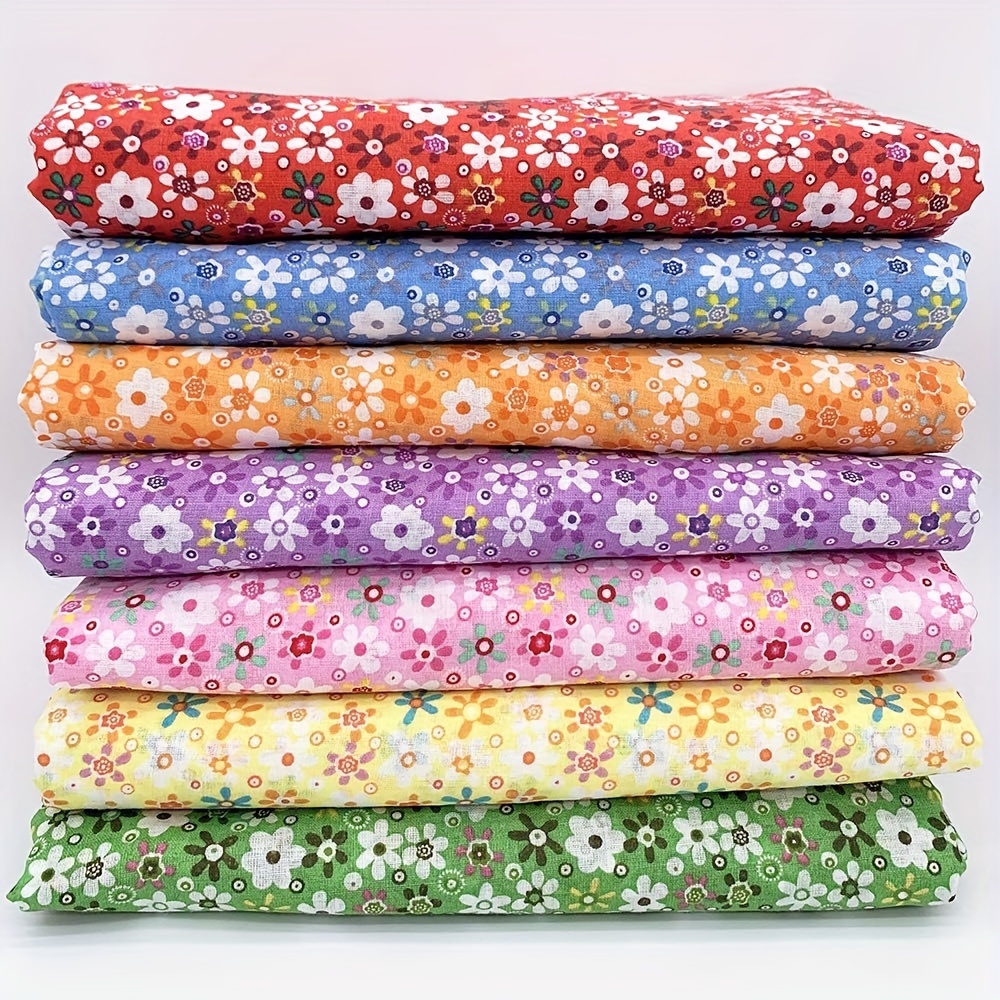 

8pcs Fat Quarter Fabric Bundles 100% Cotton 20in X 20in Quilting Cotton Craft Fabric Pre-cut Squares Sheets For Patchwork Sewing Quilting Crafting