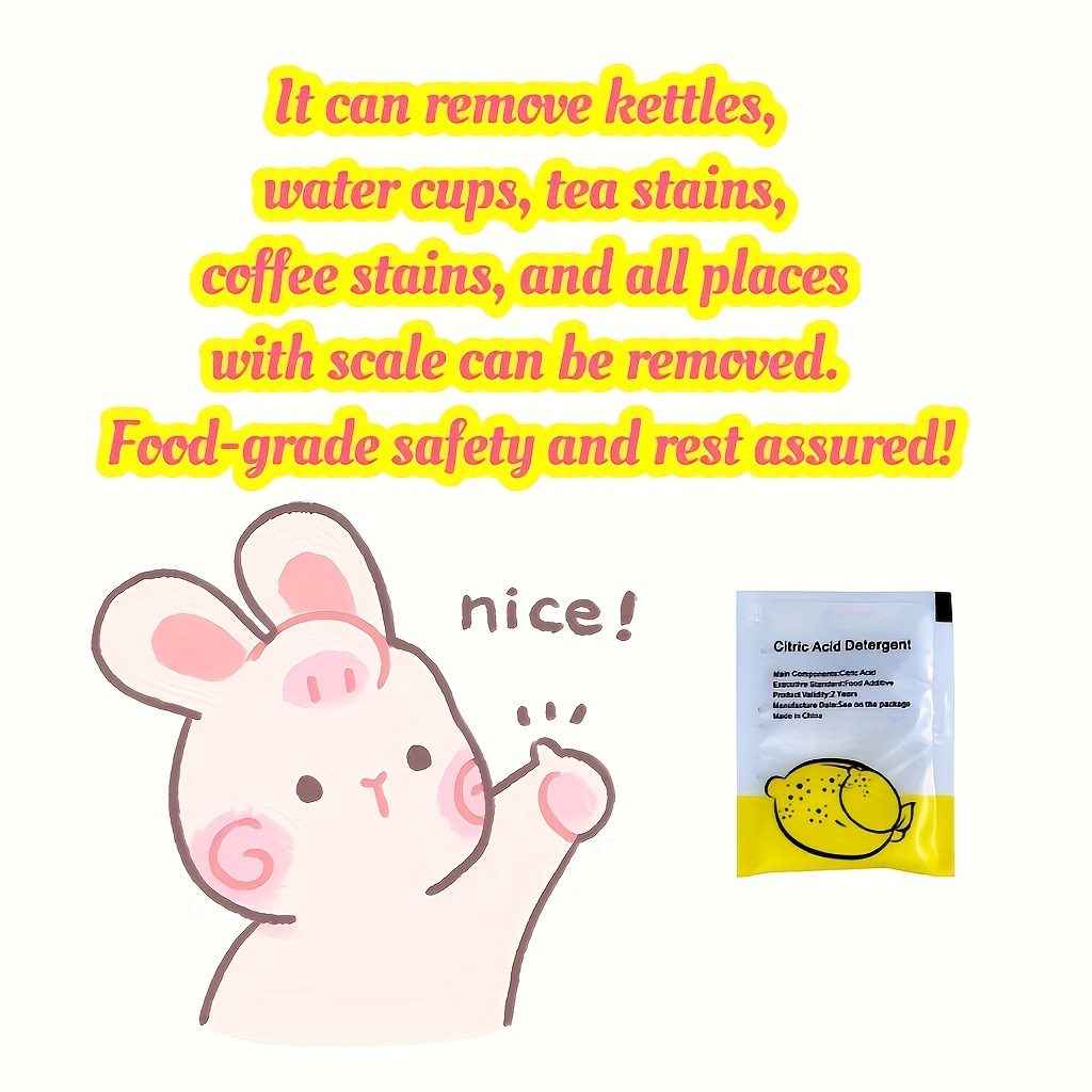 Citric Acid Food Grade Scale Remover Multipurpose Stain Cleaner