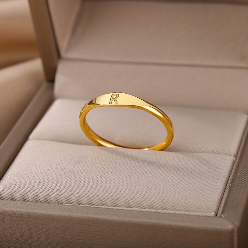 Stainless Steel Open Rings Silver Golden Color U shaped With - Temu
