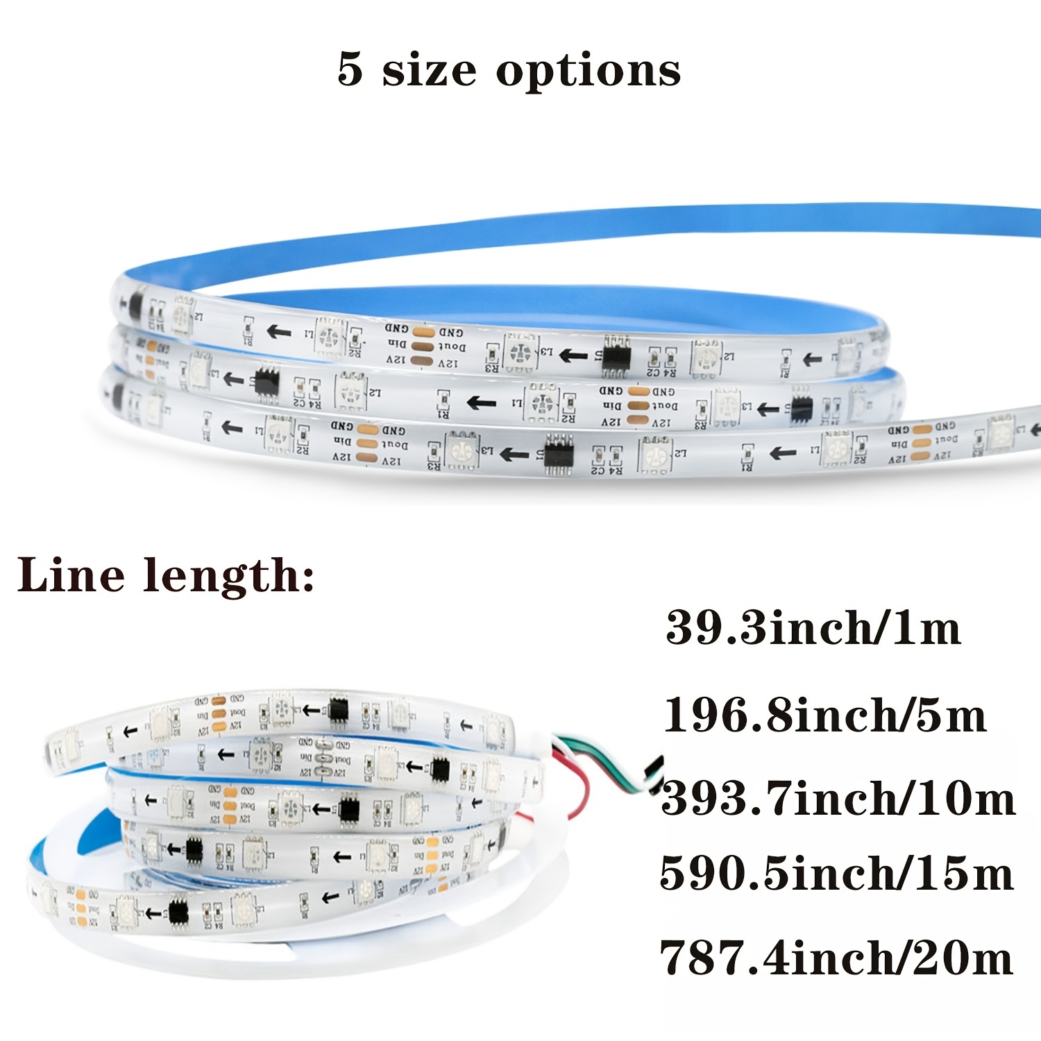  GOTUS Tiras de luz LED USB de 32.8 pies, 16 millones