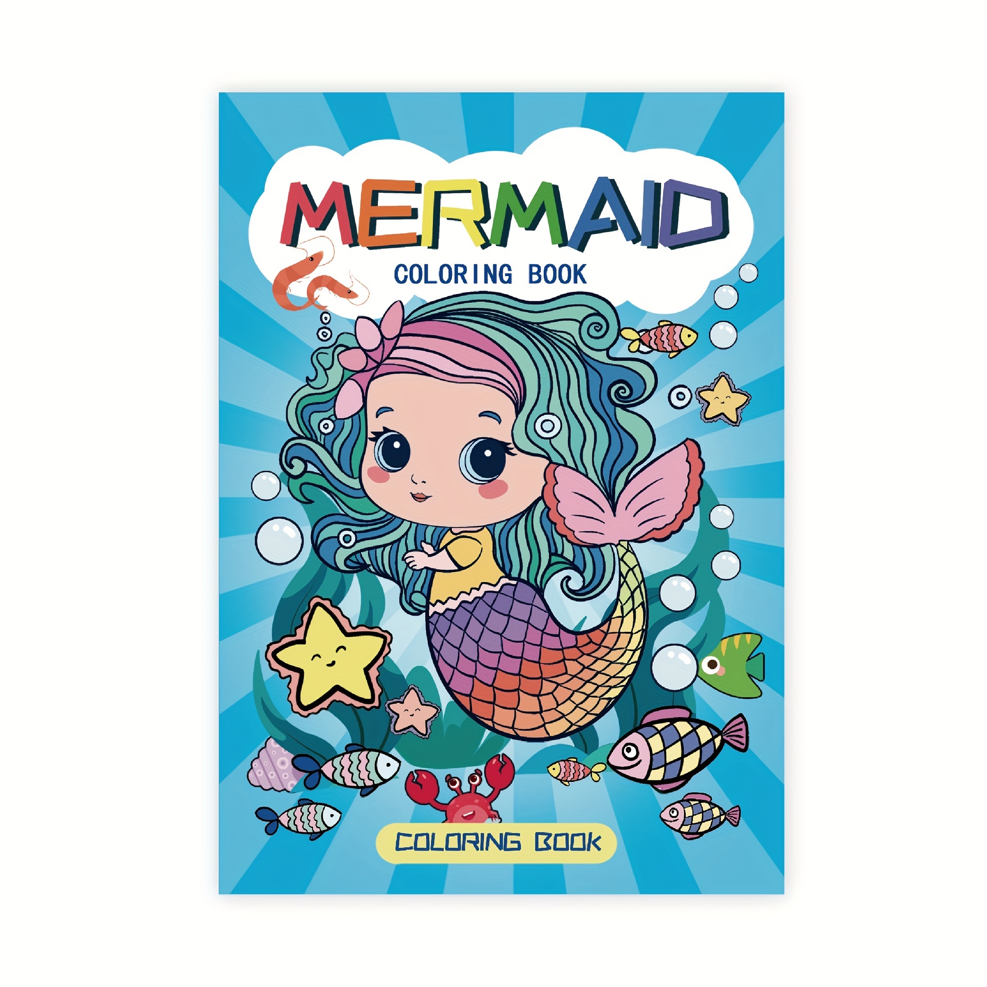 Mermaid Coloring Book For Adults: Magical Coloring Book For Girls, Women  For Stress Relief (Paperback), Blue Willow Bookshop