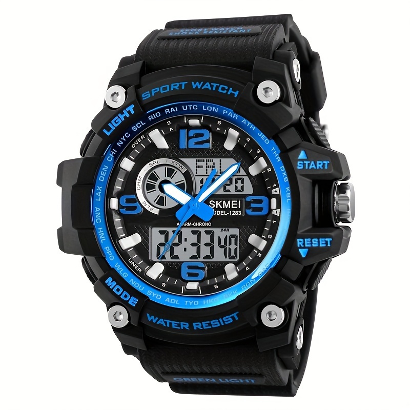 Skmei 1155 blue outdoor sports dual store time watch