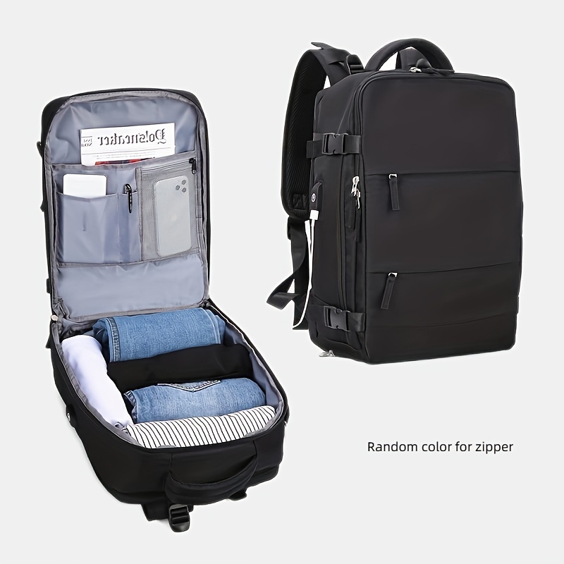 Large Capacity Minimalist Backpack Solid Rucksack